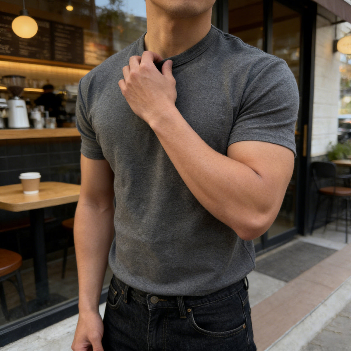 Muscle Fit Stretch T-Shirt