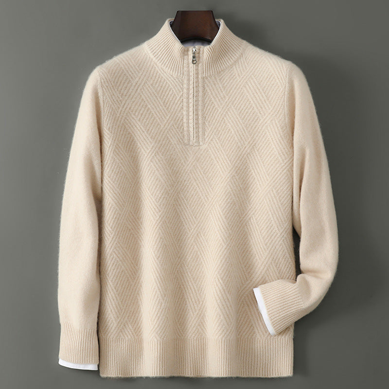 100% Australian Merino wool Zipper Sweater