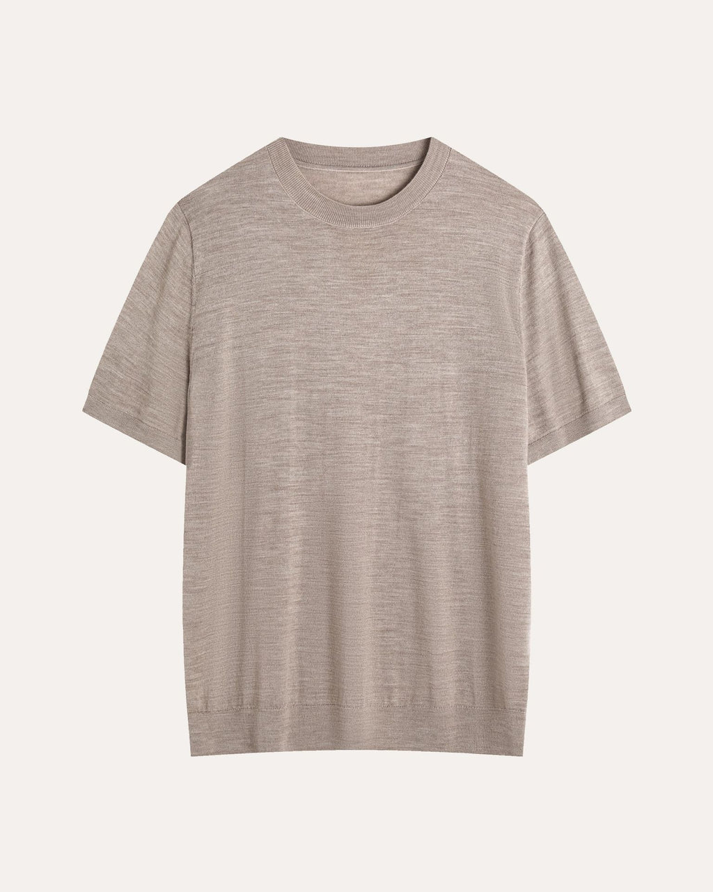 Mens Pure Wool Short Sleeve Knitwear