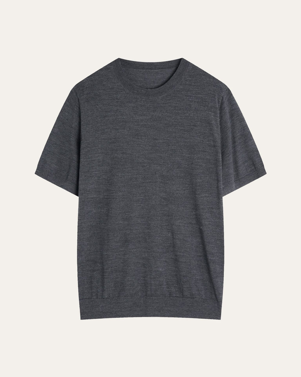 Mens Pure Wool Short Sleeve Knitwear