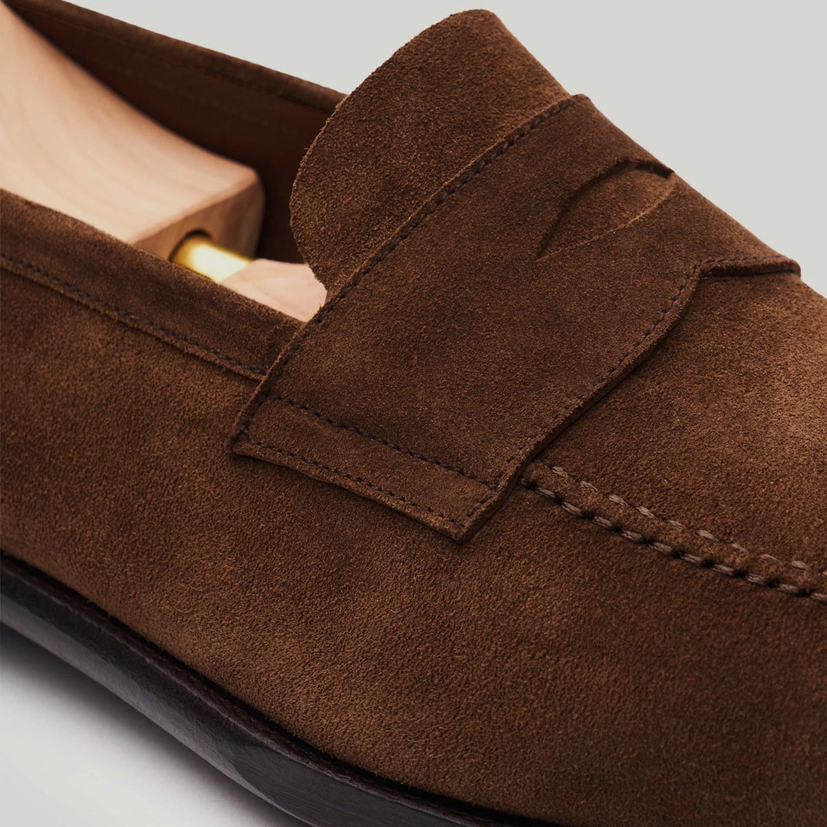 Mens nubuck leather Slip On Loafers