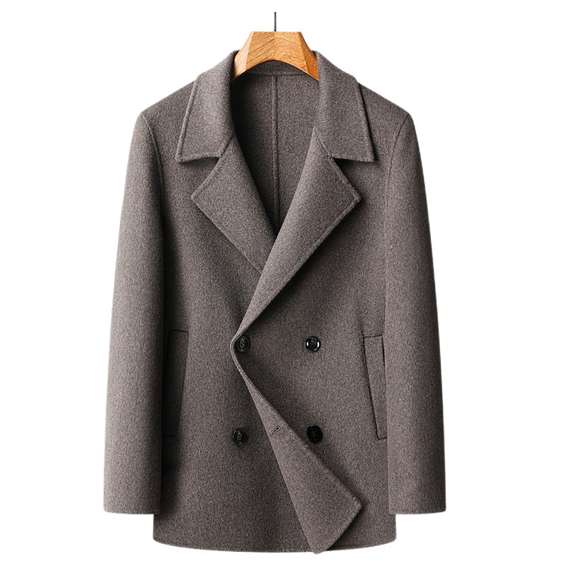 Mens Wool Overcoat with Removable Liner