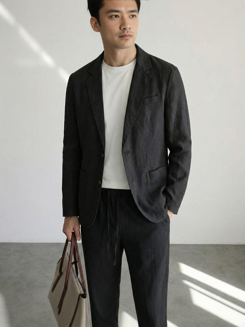 Italian Style Linen Business Jacket