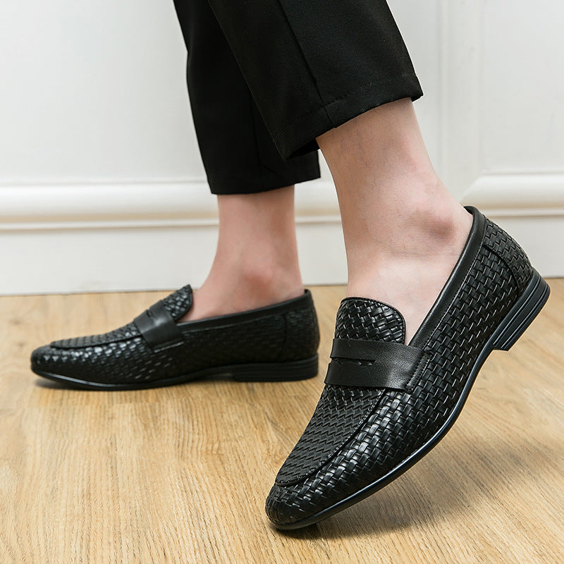 Breathable Woven Mens Casual Loafers