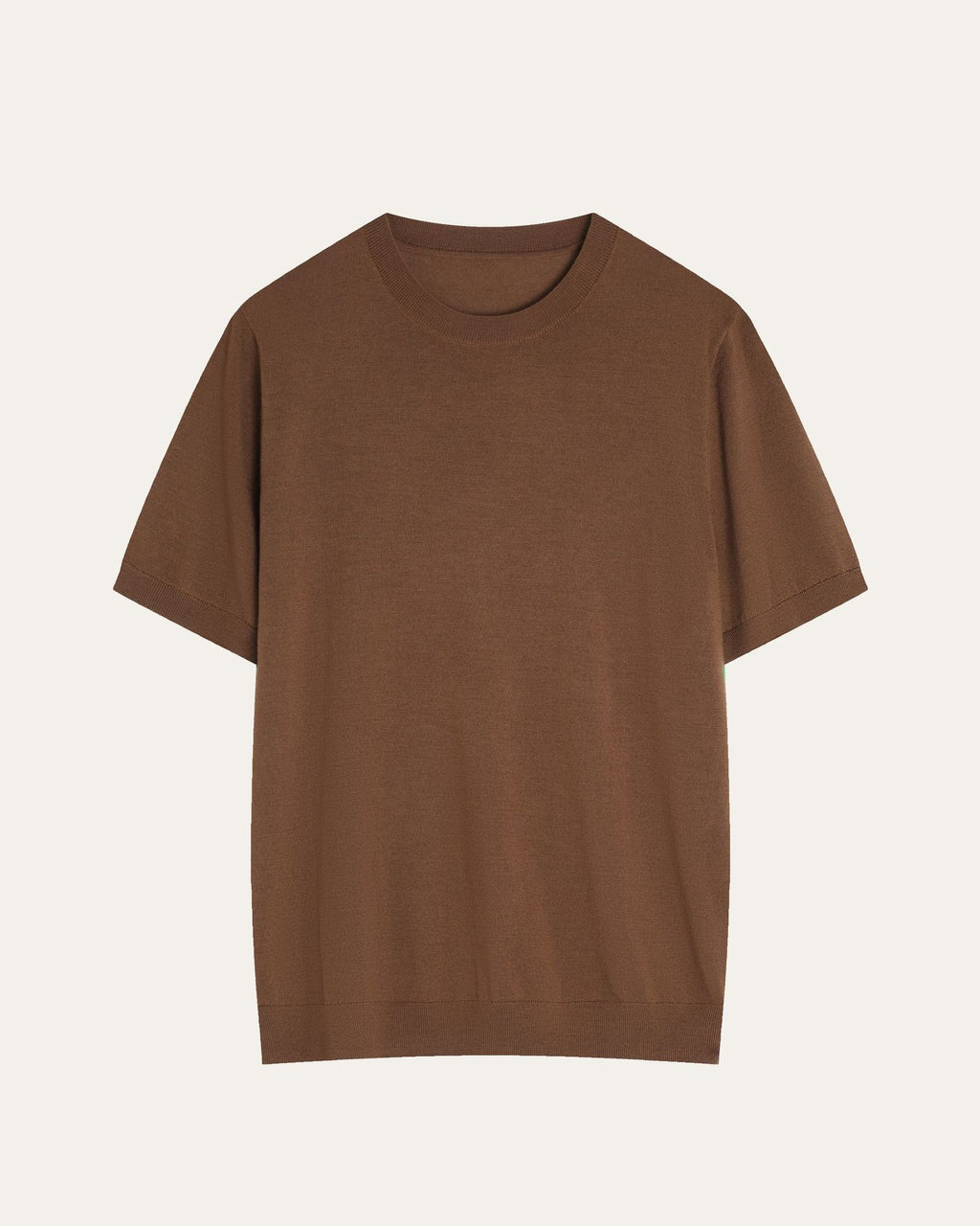 Mens Pure Wool Short Sleeve Knitwear