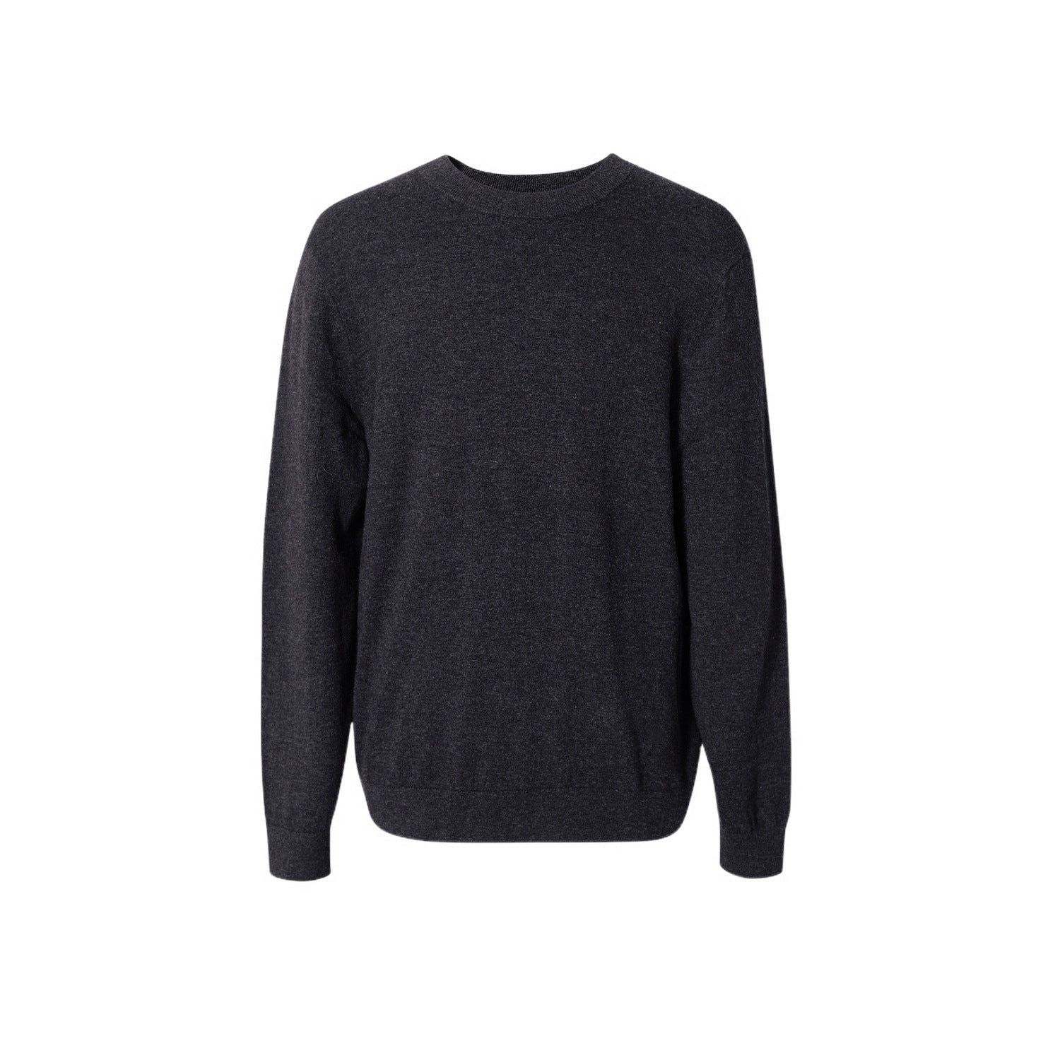 Mens Pure Wool Crew Neck Knit Sweater