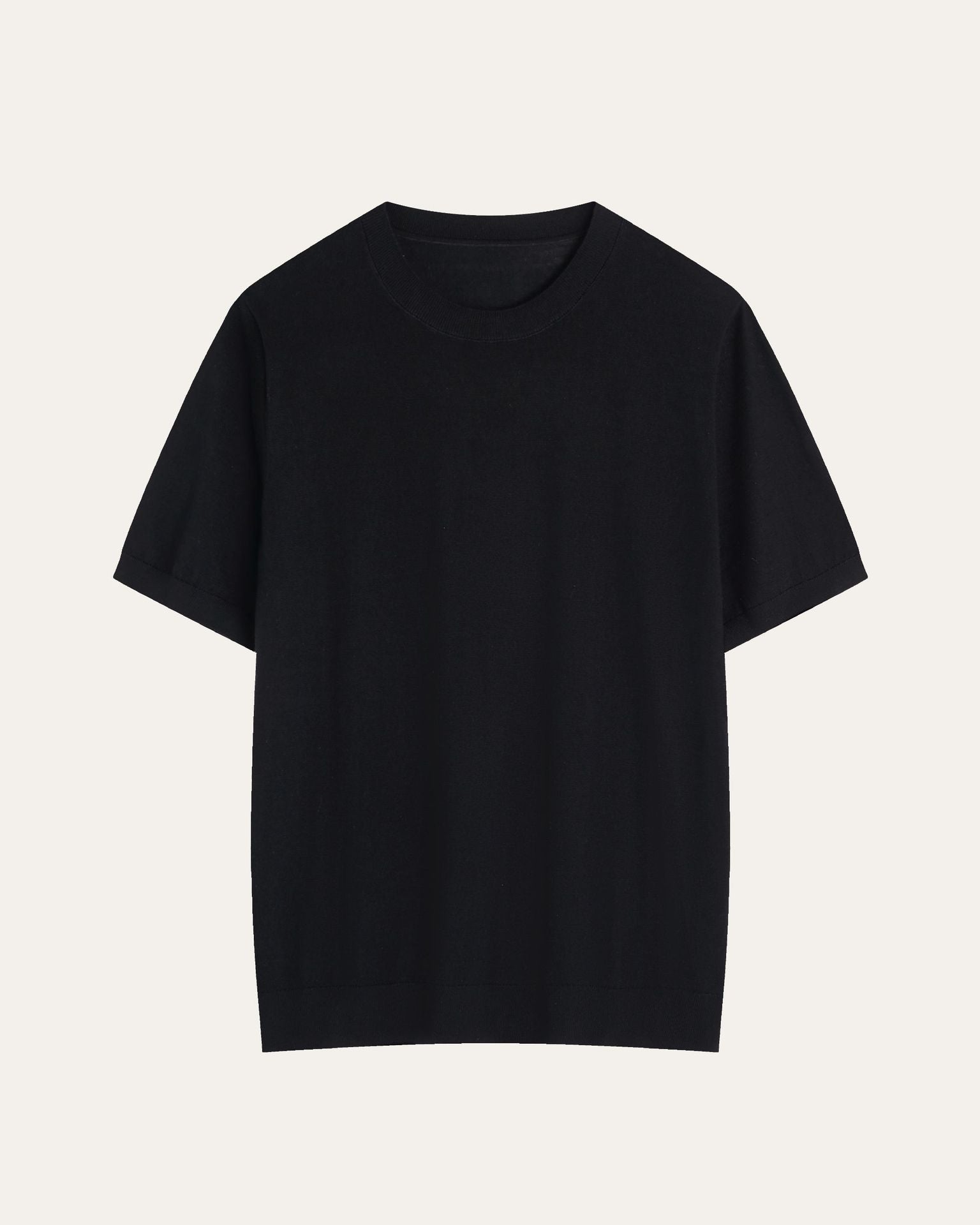 Mens Pure Wool Short Sleeve Knitwear
