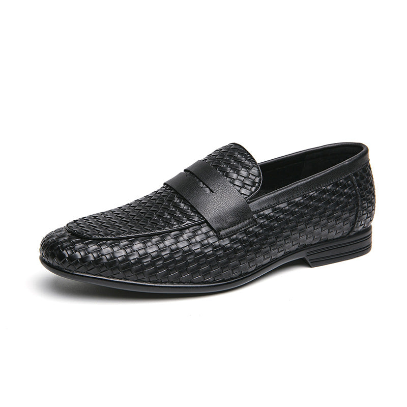 Breathable Woven Mens Casual Loafers