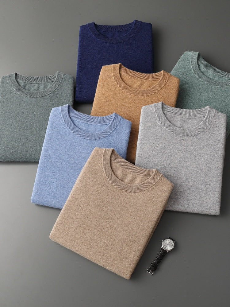 Mens Cashmere Blend Short Sleeve Sweater