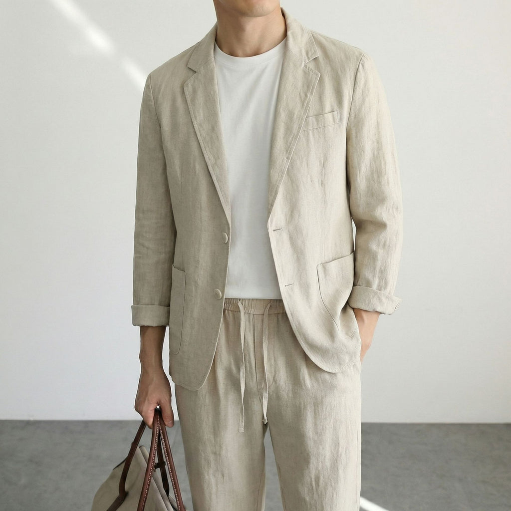 Italian Style Linen Business Jacket