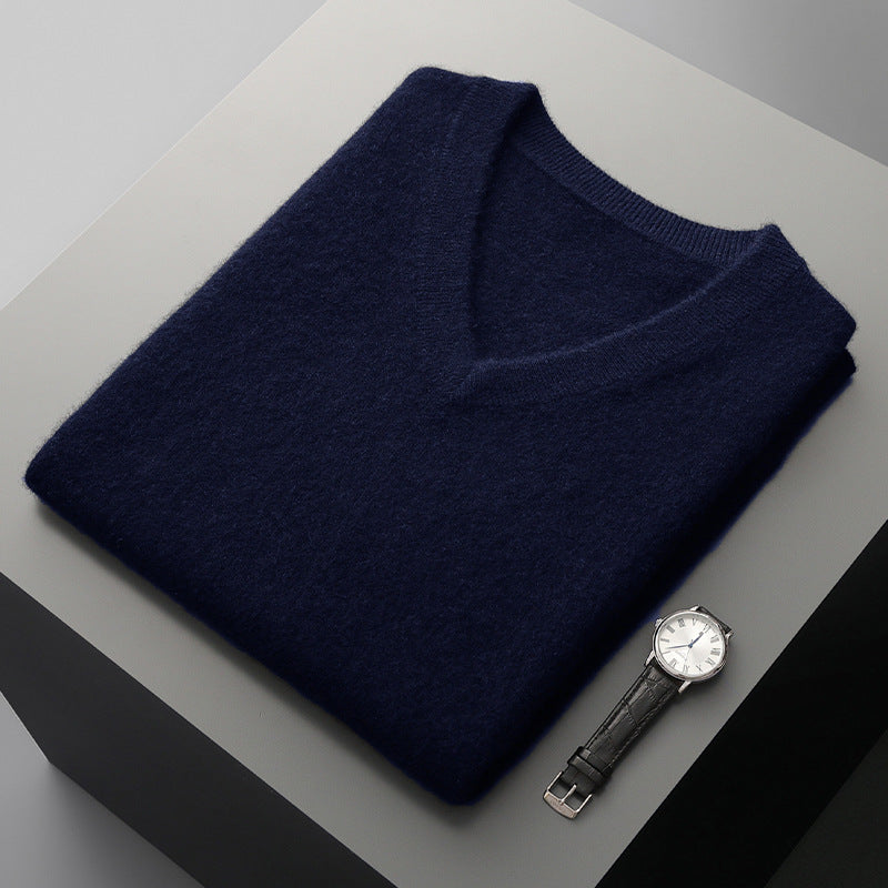 Mens 100% Wool Sleeveless Sweater