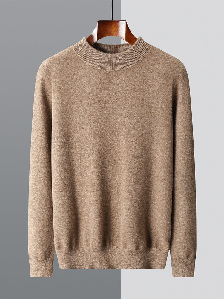 Mens Half Turtleneck Wool Sweater