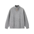 Half-Zip Mock-Neck Sweater