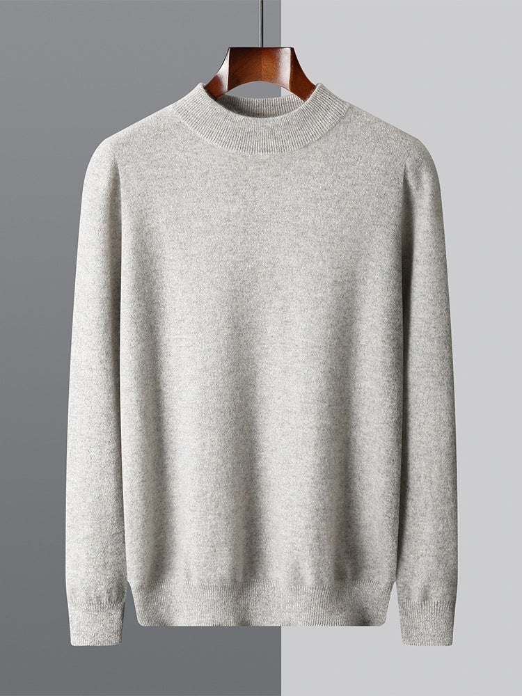Mens Half Turtleneck Wool Sweater