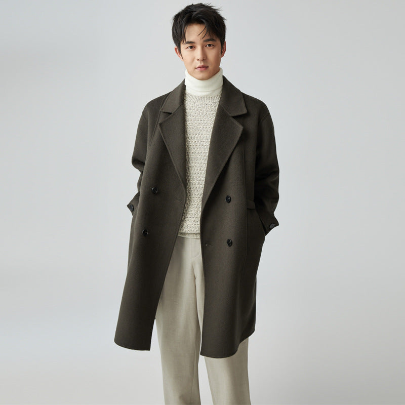 100% Premium Wool British-Style Tailoring Overcoat