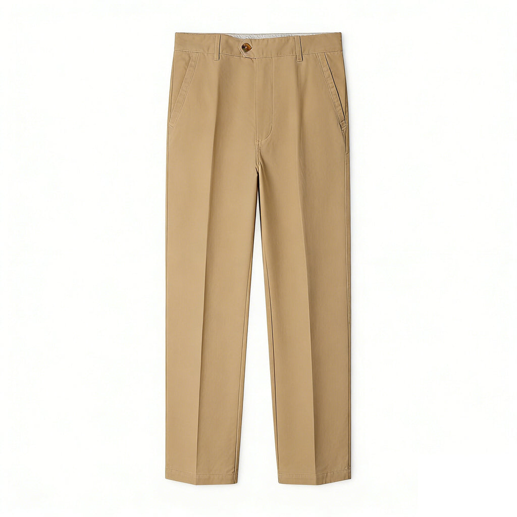 Men's Straight-Leg Cotton Casual Pants