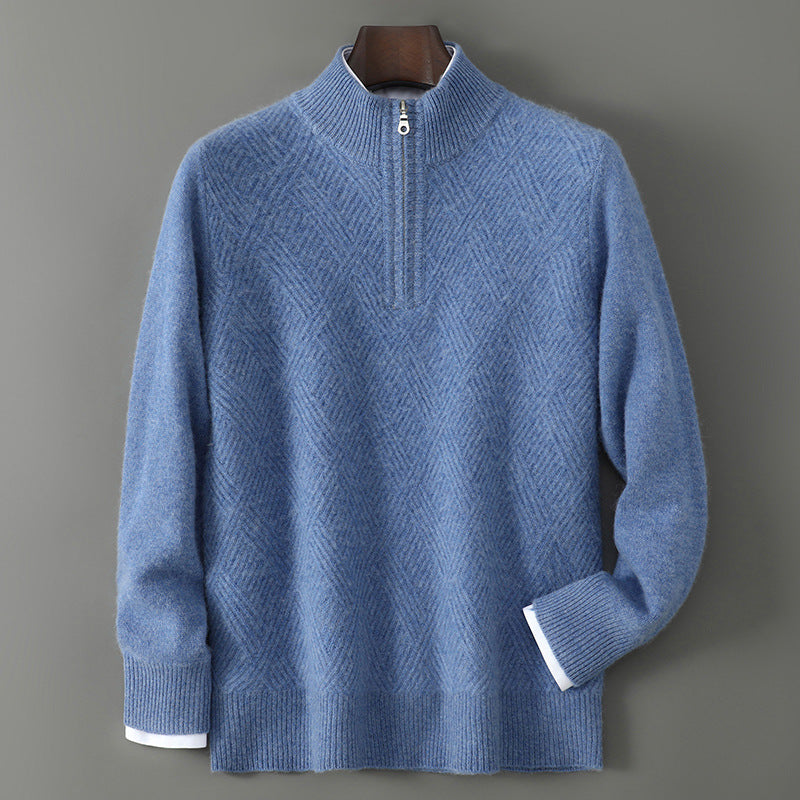 100% Australian Merino wool Zipper Sweater