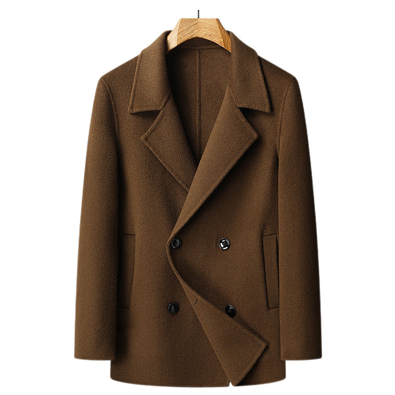 Mens Wool Overcoat with Removable Liner