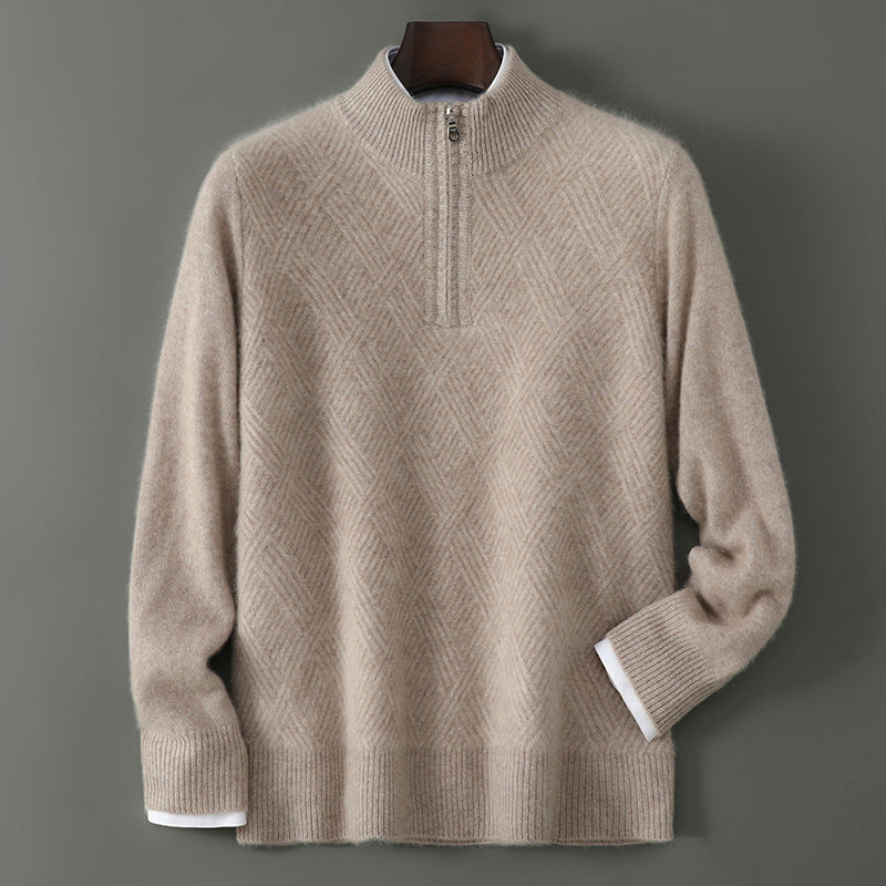 100% Australian Merino wool Zipper Sweater