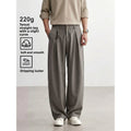 Mens Linen Blend Straight Casual Pants