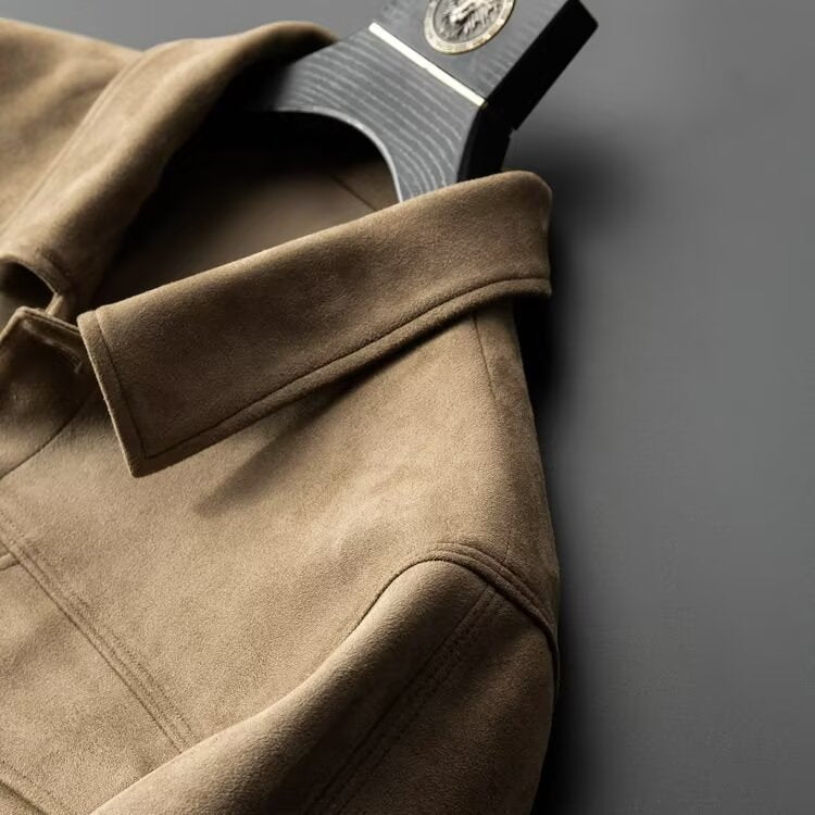 Stretch Suede Jacket for Men