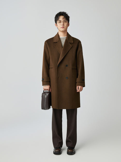 100% Premium Wool British-Style Tailoring Overcoat