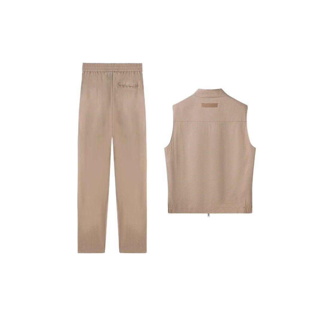 Men's solid-color loose-fitting jacket suit