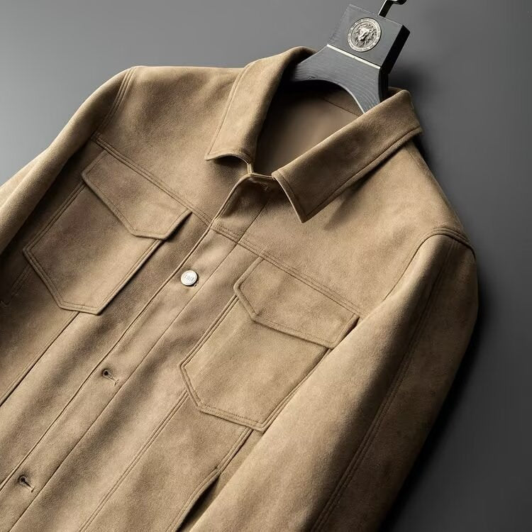 Stretch Suede Jacket for Men