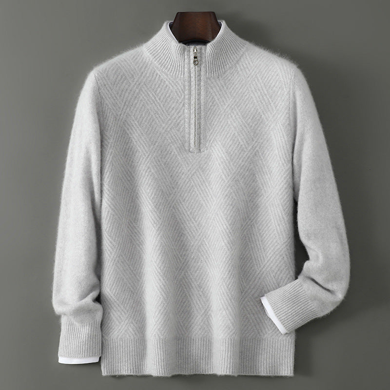 100% Australian Merino wool Zipper Sweater