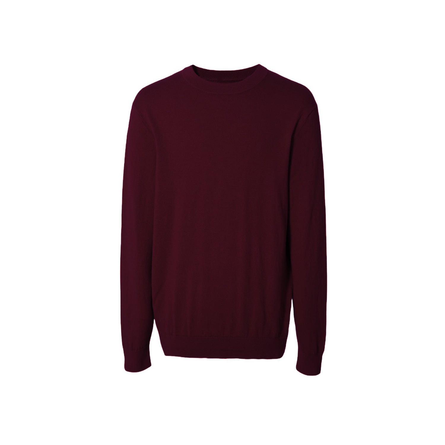 Mens Pure Wool Crew Neck Knit Sweater