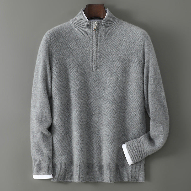 100% Australian Merino wool Zipper Sweater