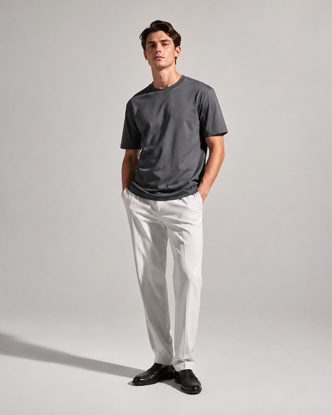 Premium Cotton Blend Mercerized Mens Tshirt