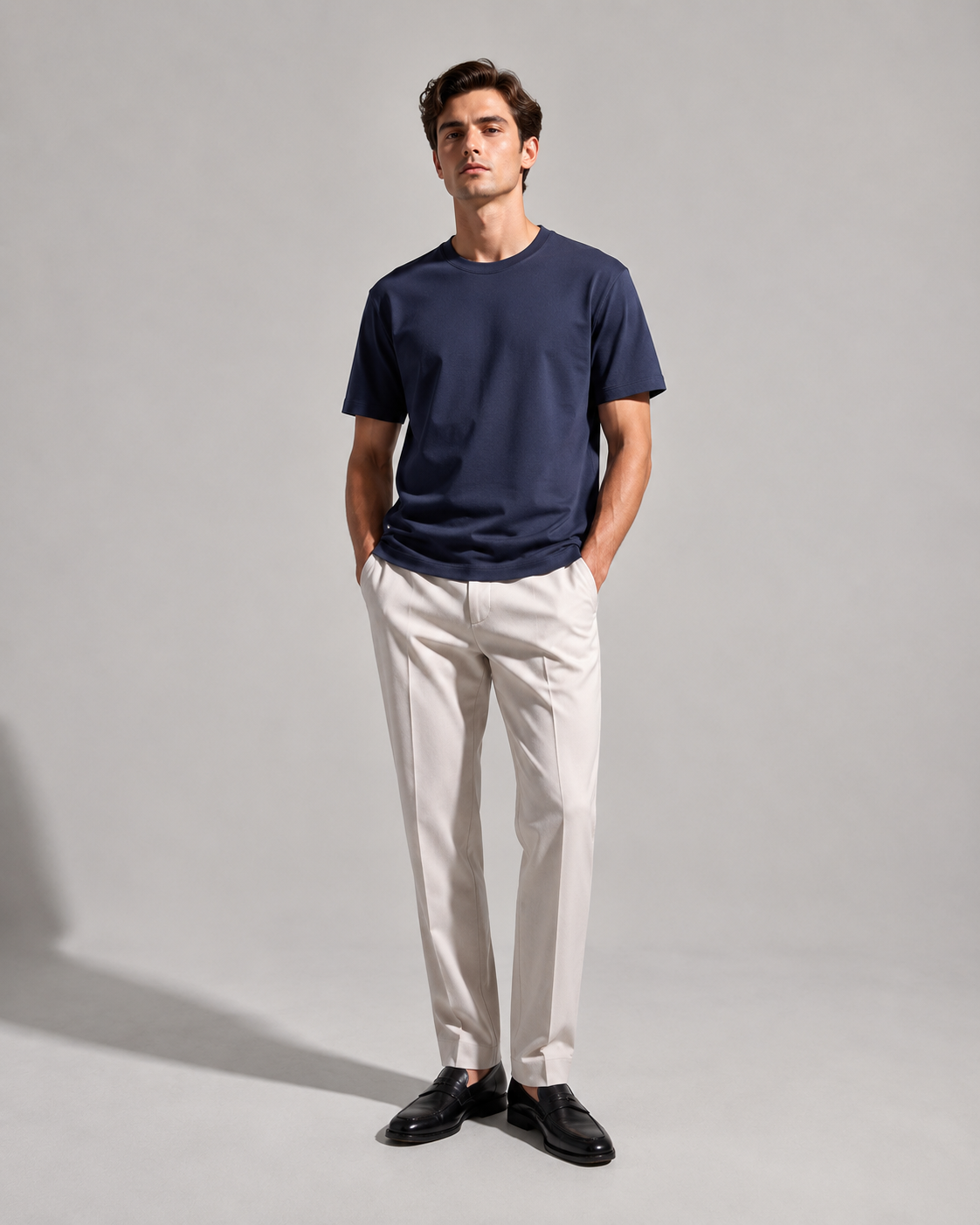 Premium Cotton Blend Mercerized Mens Tshirt