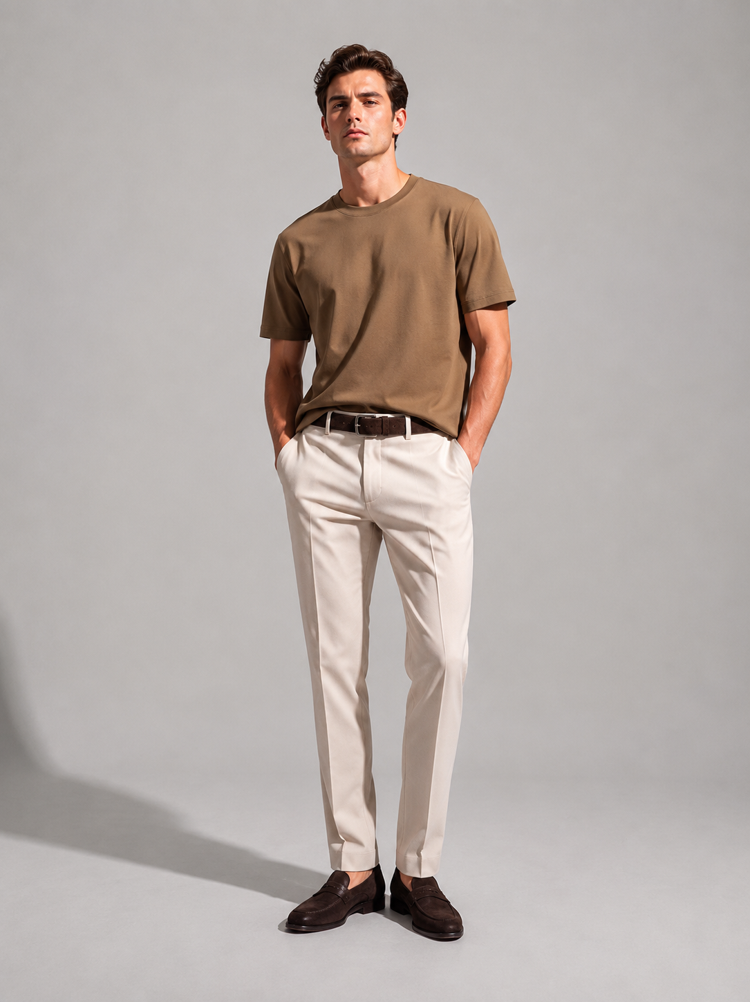 Premium Cotton Blend Mercerized Mens Tshirt