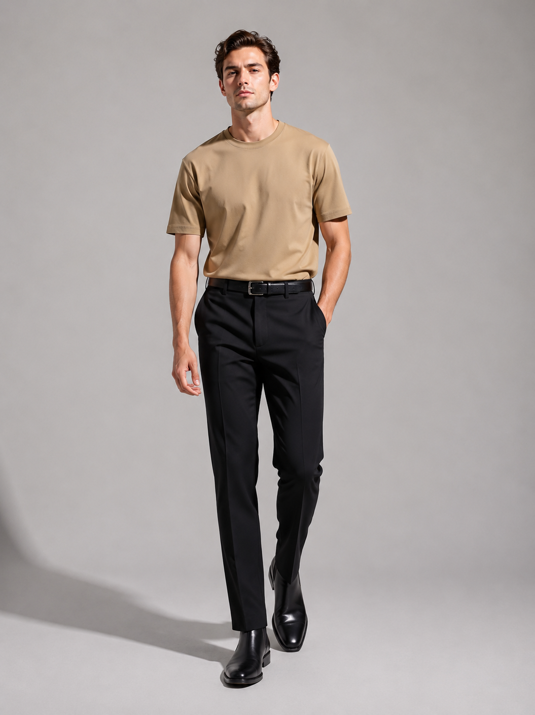 Premium Cotton Blend Mercerized Mens Tshirt