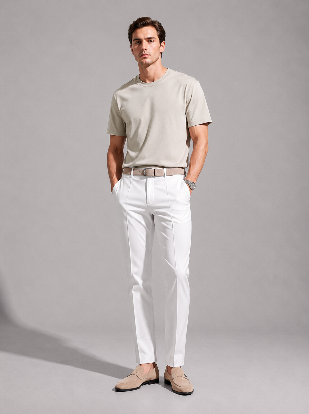Premium Cotton Blend Mercerized Mens Tshirt