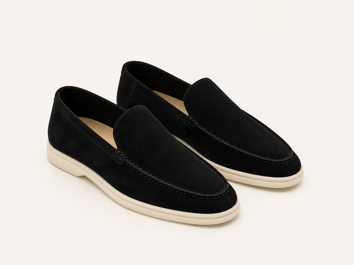 Mens Suede Slip-On Loafers