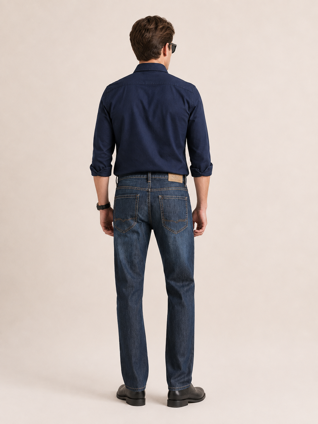 Men's Straight-Leg Denim Trousers