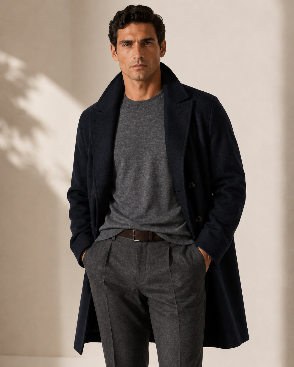 Mens Pure Wool Short Sleeve Knitwear