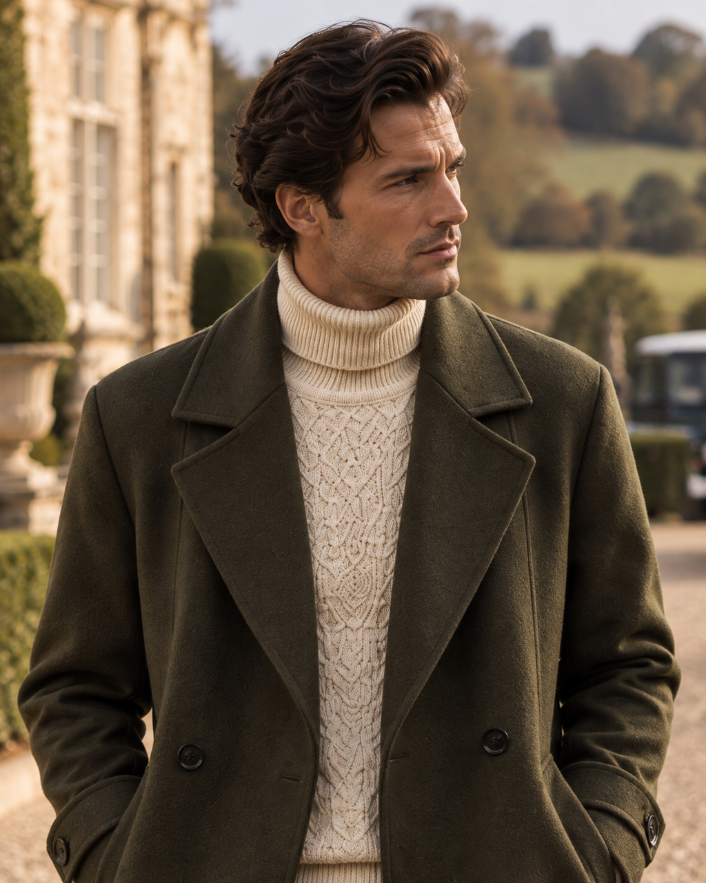 100% Premium Wool British-Style Tailoring Overcoat