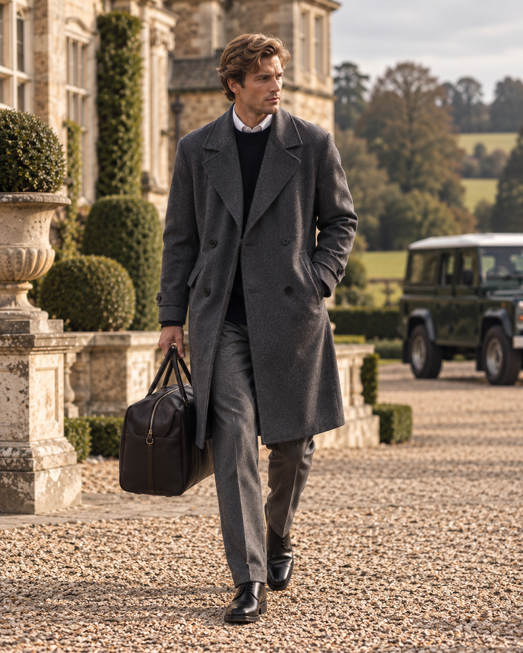100% Premium Wool British-Style Tailoring Overcoat