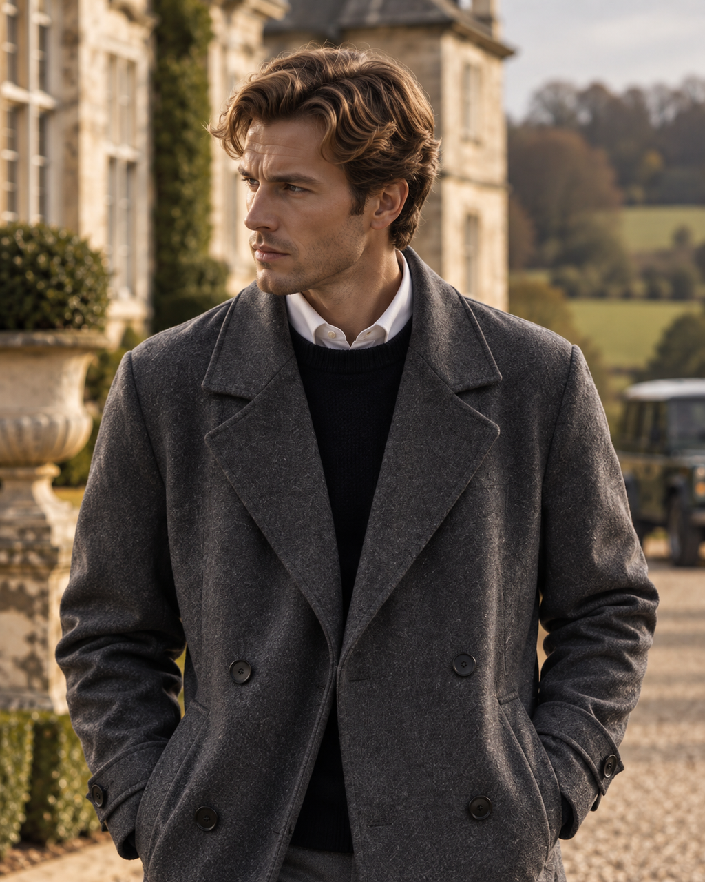 100% Premium Wool British-Style Tailoring Overcoat