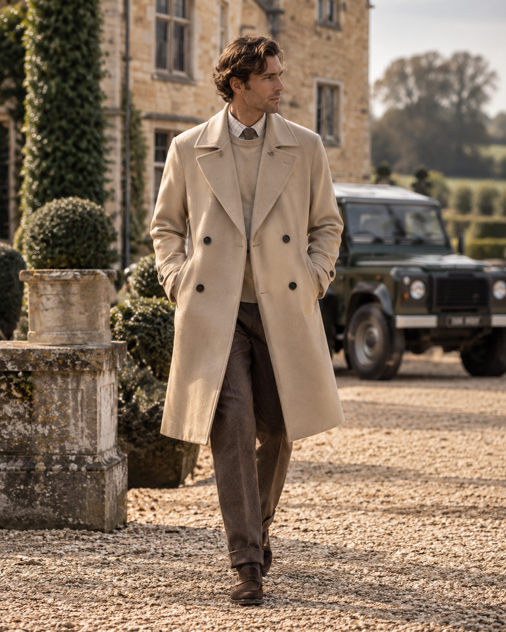 100% Premium Wool British-Style Tailoring Overcoat