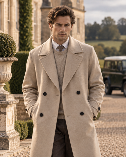 100% Premium Wool British-Style Tailoring Overcoat