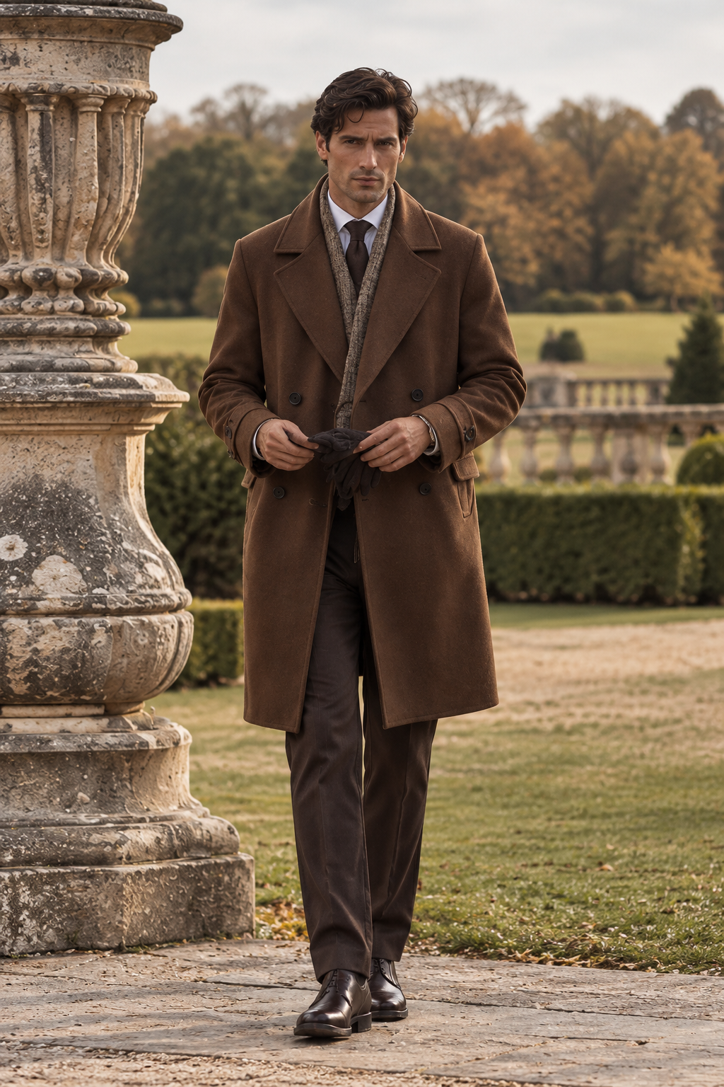 100% Premium Wool British-Style Tailoring Overcoat