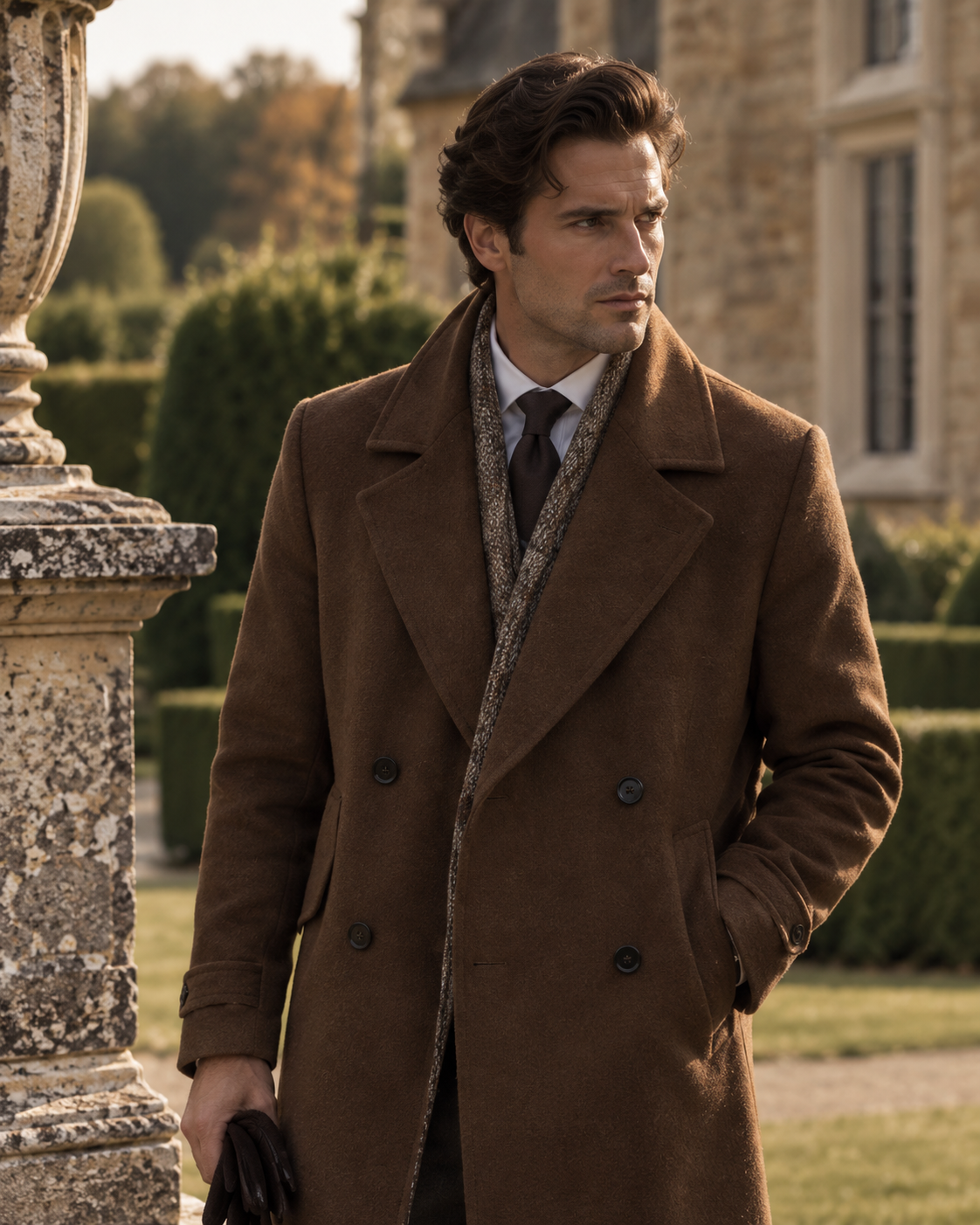 100% Premium Wool British-Style Tailoring Overcoat