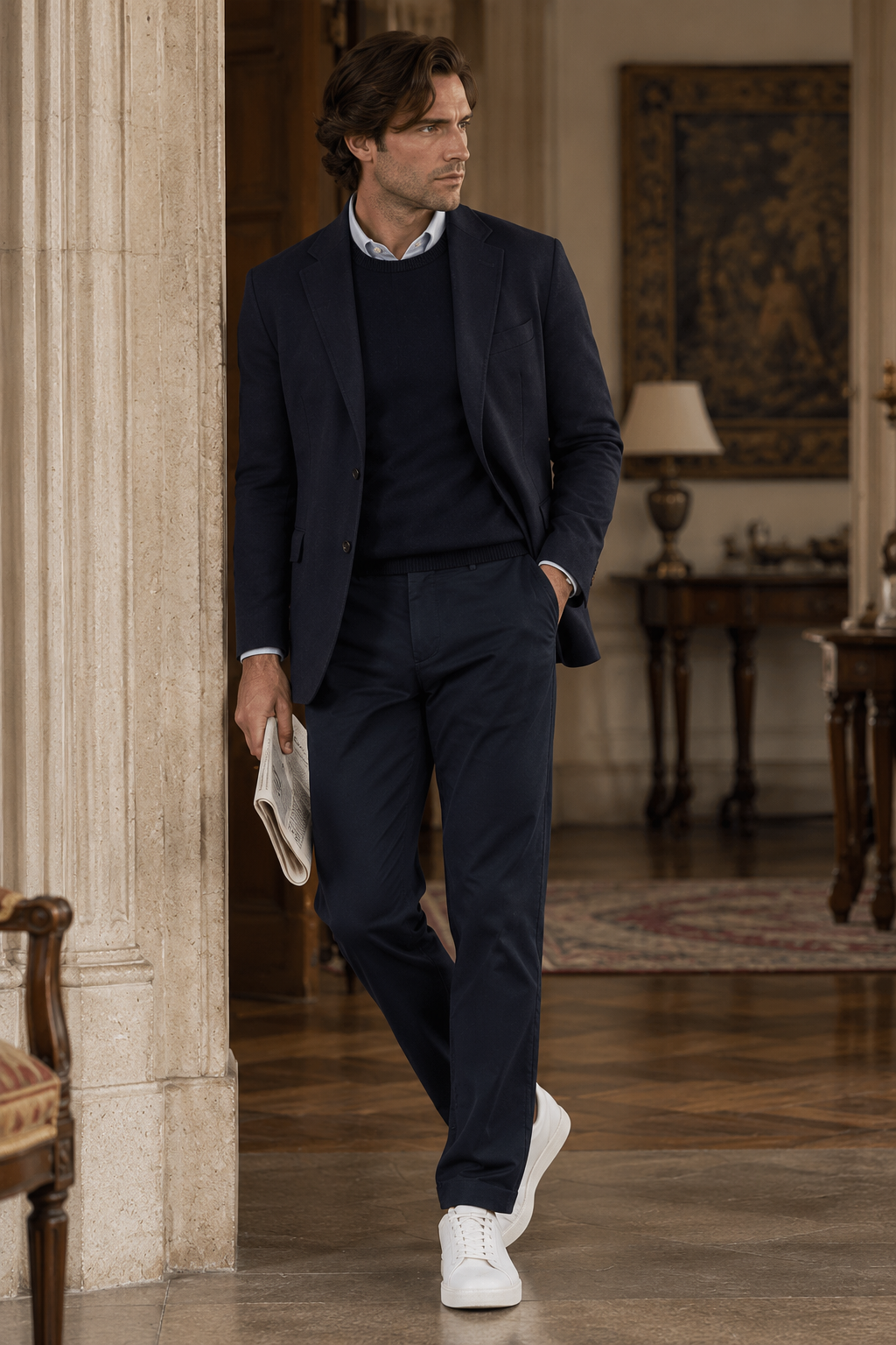 Men's Cotton Tailored Fit Stretch Chinos