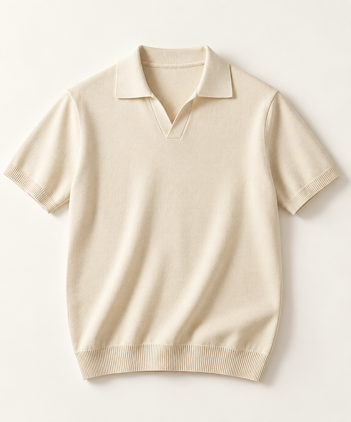 Mens Mulberry Silk Blend Polo Tshirt
