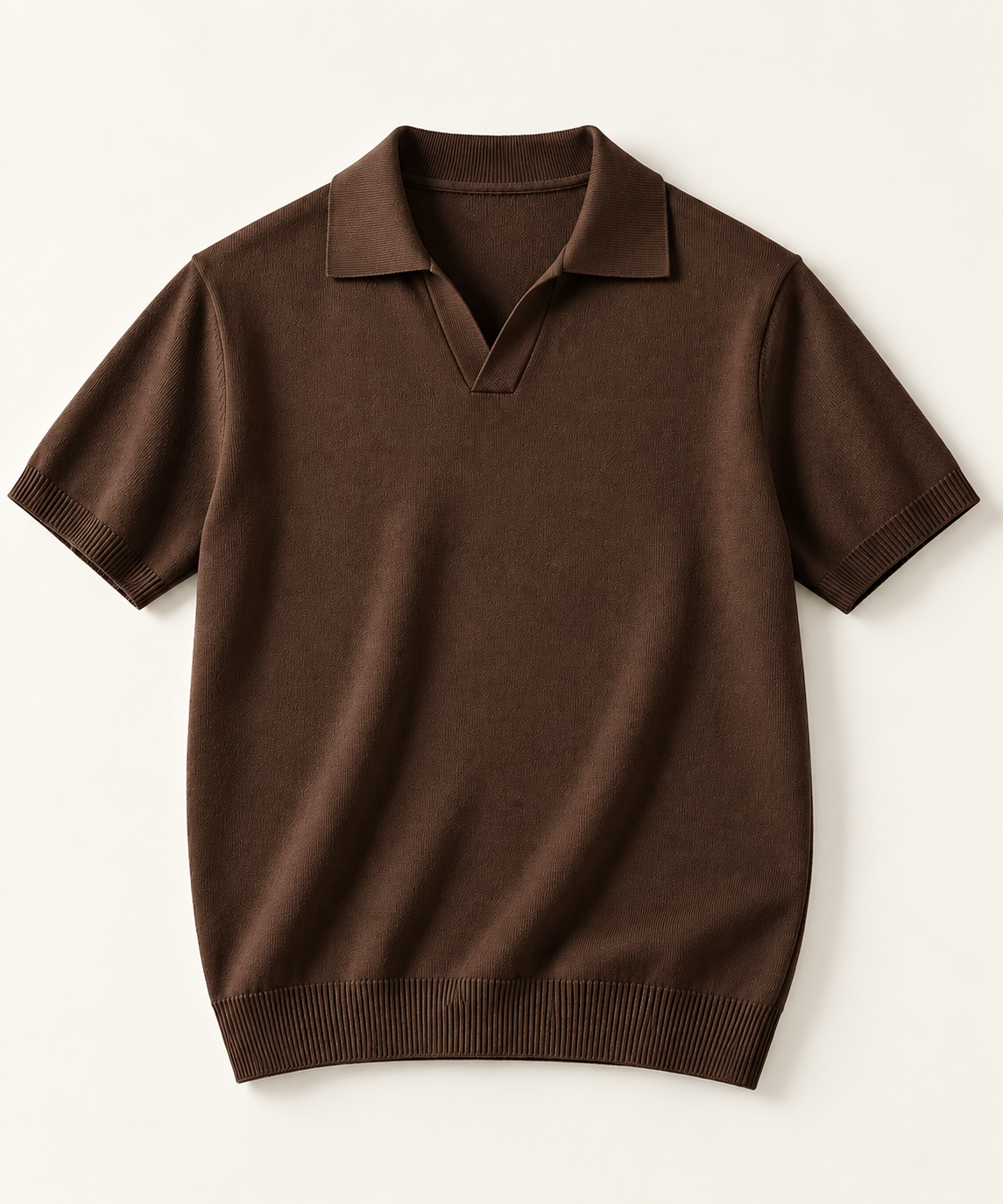 Mens Mulberry Silk Blend Polo Tshirt