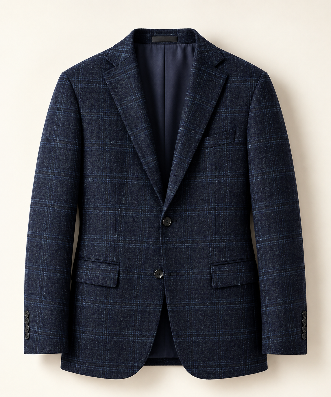 Mens Cashmere and SIlk Blend Wool Blazer